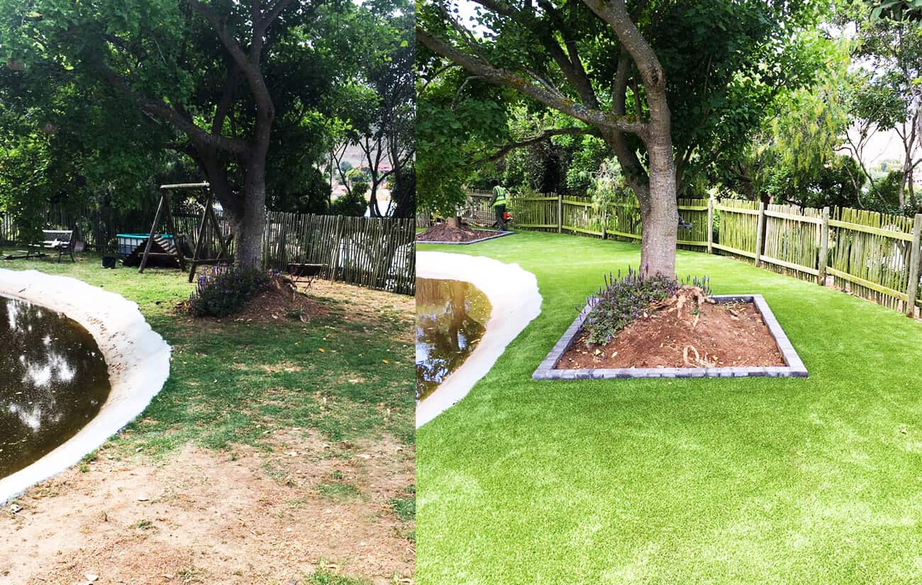 Natural vs Artificial Grass Garden