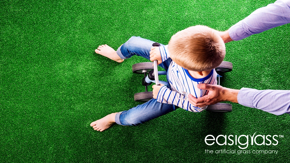 Child On Artificial Grass