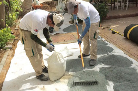 artificial grass installation process 05