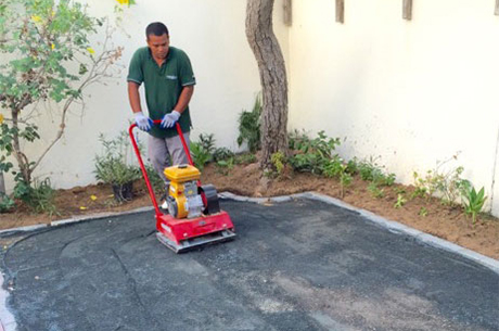 artificial grass installation process 06