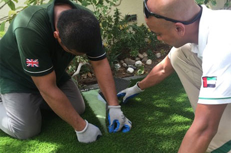 artificial grass installation process 10