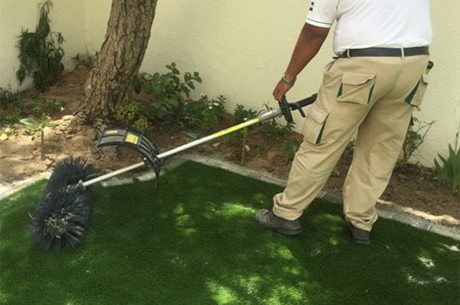 artificial grass installation process 14